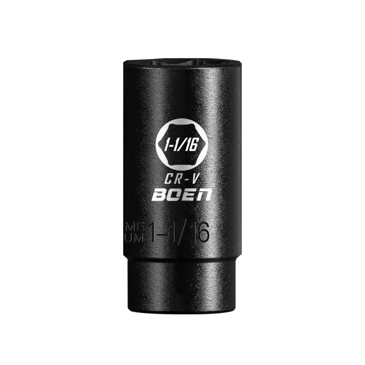 BOEN Tools 1/2" Dr 1-1/16 Inch SAE Shallow Impact Socket - BOEN
