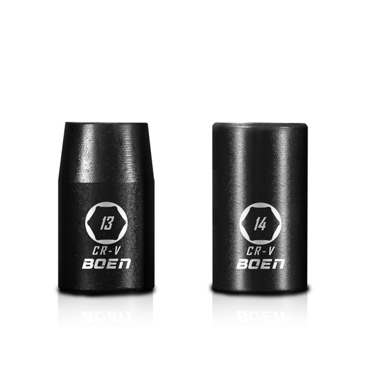 BOEN Tools 1/2" Drive 13/14mm Metric Shallow Impact Socket - BOEN