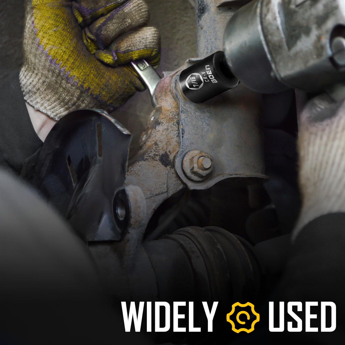 BOEN Tools 1/2" Drive 5/16''3/8''7/16''Inch Shallow SAE Sockets - BOEN