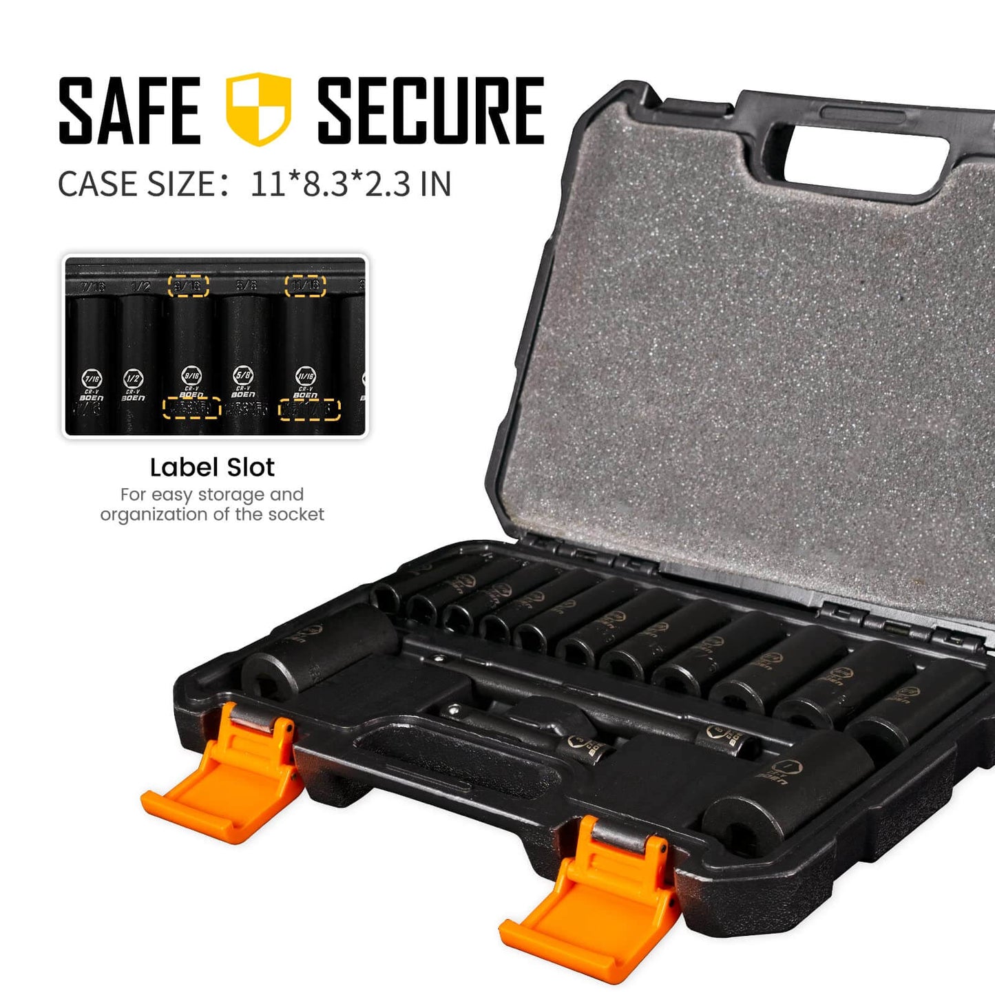 BOENTools 3/8 Drive Socket Set Sae-15 Pcs - BOEN