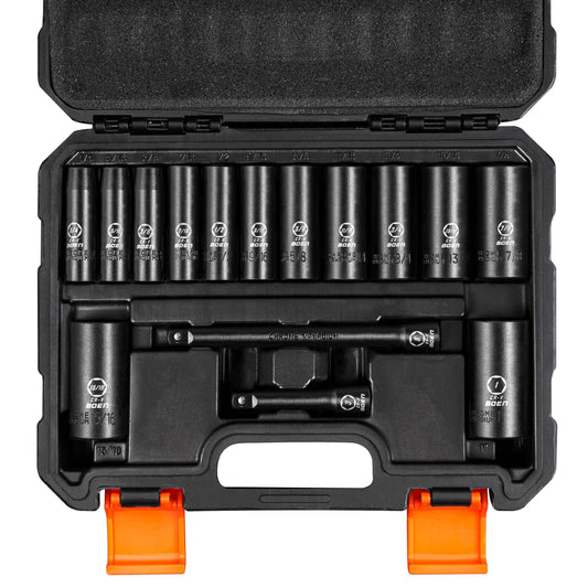 BOENTools 3/8 Drive Socket Set Sae-15 Pcs - BOEN