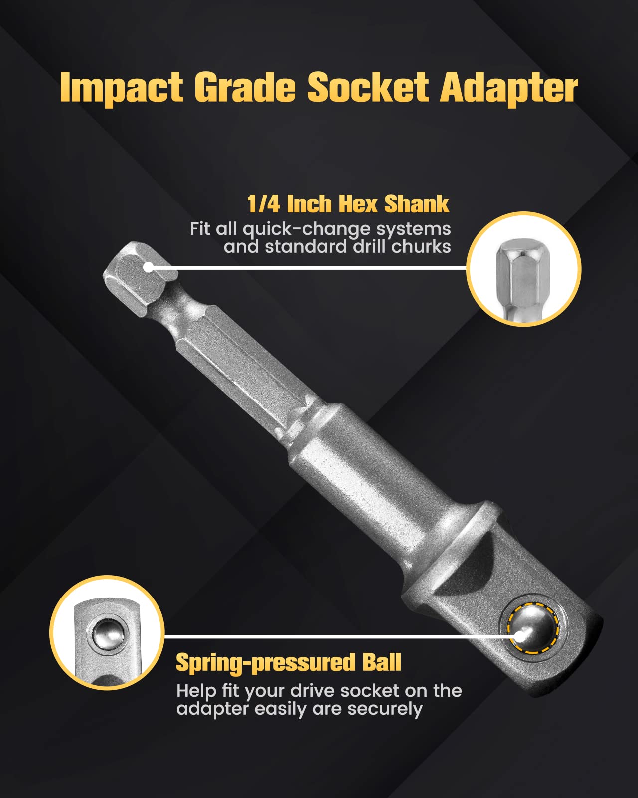 Boentools Impact Grade Drill Bit Adapter Set 3pcs Sae - BOEN