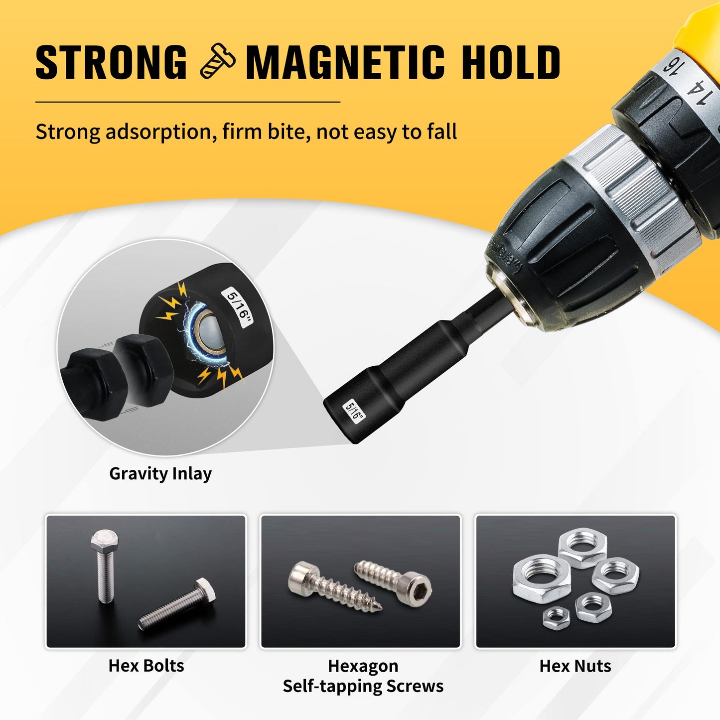 BOENTools SAE 1/4 inch Impact Drill Driver Bit Set 3Pc - BOEN