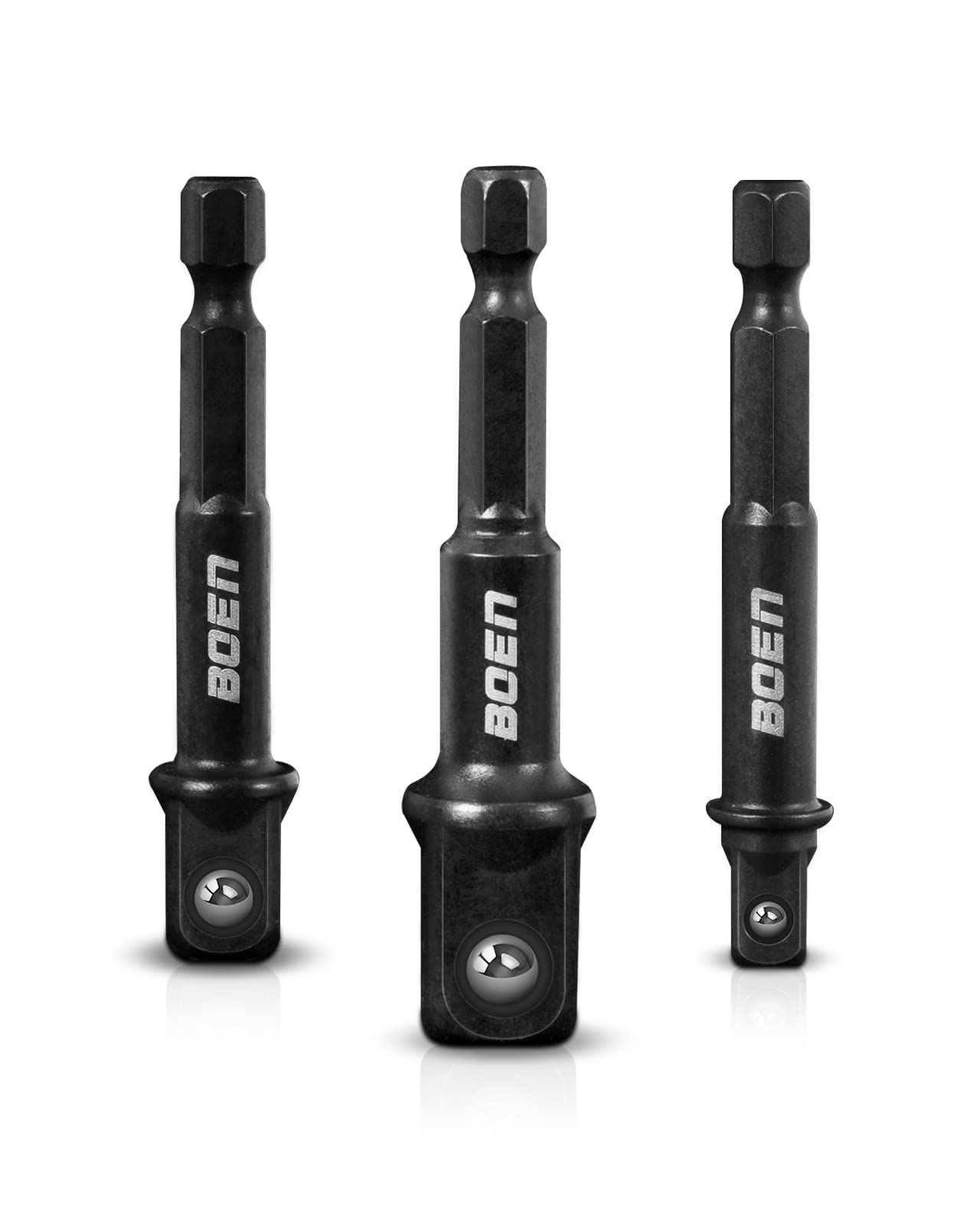 BOEN Tools 1/4 lnch Impact Grade Drill Bit Socket Adapter Set UPGRADE - BOEN