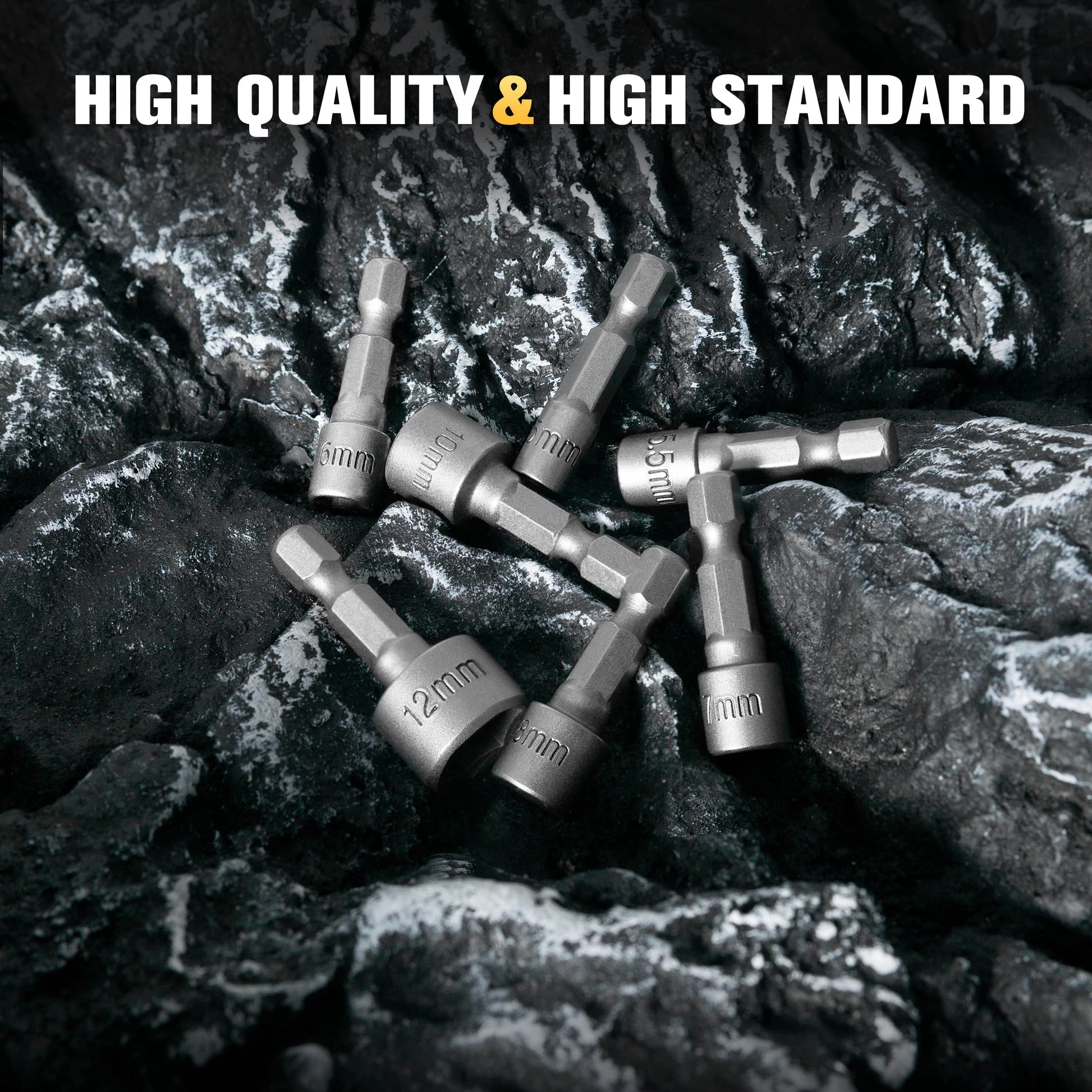 BOEN Tools 1/4Inch Driver Power Nuts Driver Drill Bits Set Metric & SAE - BOEN