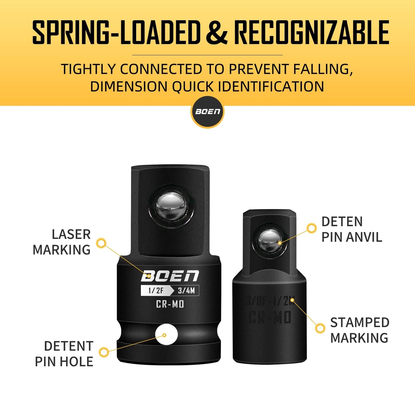 BOENTools 6Pc Impact Socket Adapter Set - BOEN