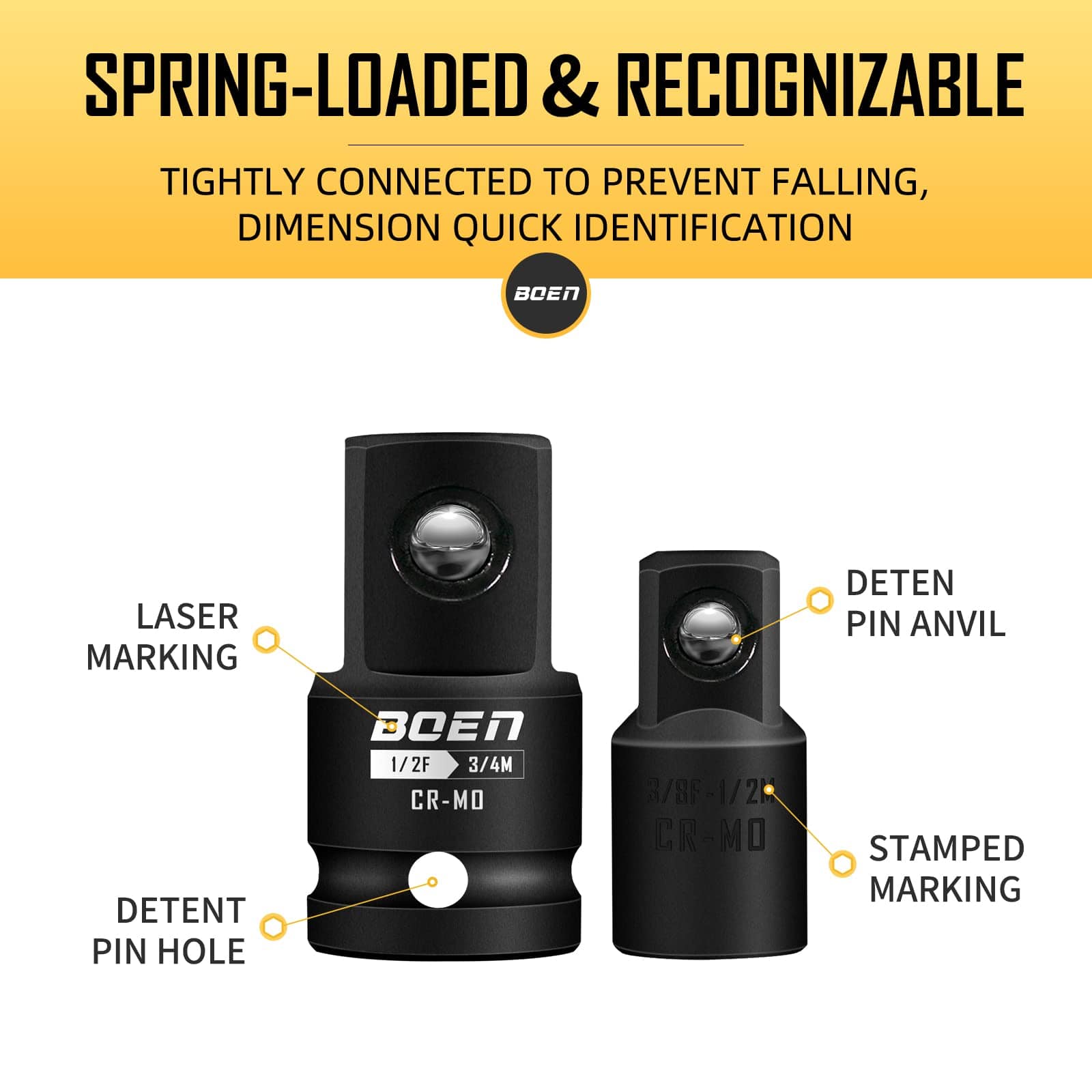 BOENTools 6Pc Impact Socket Adapter Set - BOEN