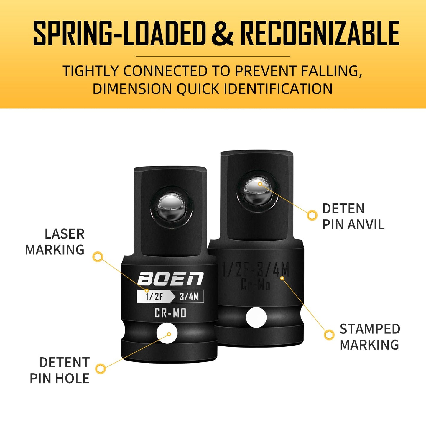 BOENTools Impact Socket Adapter for Driver Conversions - BOEN