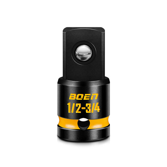 boen PRO 1/2" F to 3/4" M Impact Socket Adapter, Impact Driver Conversions for Impact Wrench, CR-MO Steel, Embossed and Painted Marking