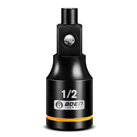 boen Magnetic Socket Extension, 1/2" Drive Magnetic Socket Adapters for Keep Bolts, CR-MO Steel Extension Bars with Magnetic Tips