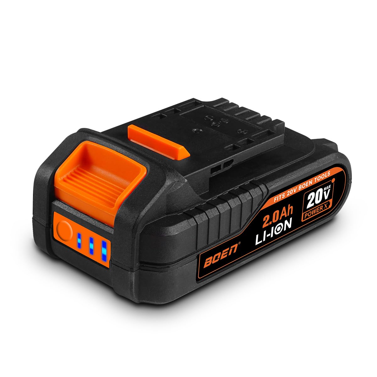 boen 20V MAX 2.0Ah Lithium Compact Battery, Compatible 20V Cordless Power Tools - BOEN