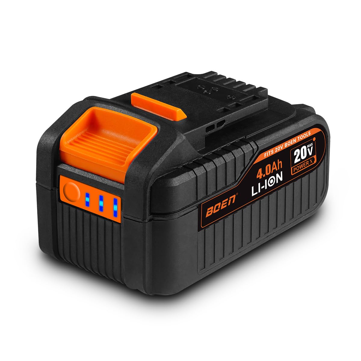 boen 20V MAX 4.0Ah Lithium Compact Battery, Compatible 20V Cordless Power Tools - BOEN