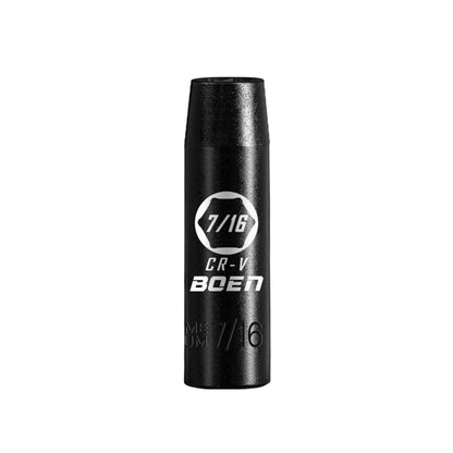 BOEN Tools 1/2" Dr 7/16 Inch SAE Shallow Impact Socket - BOEN