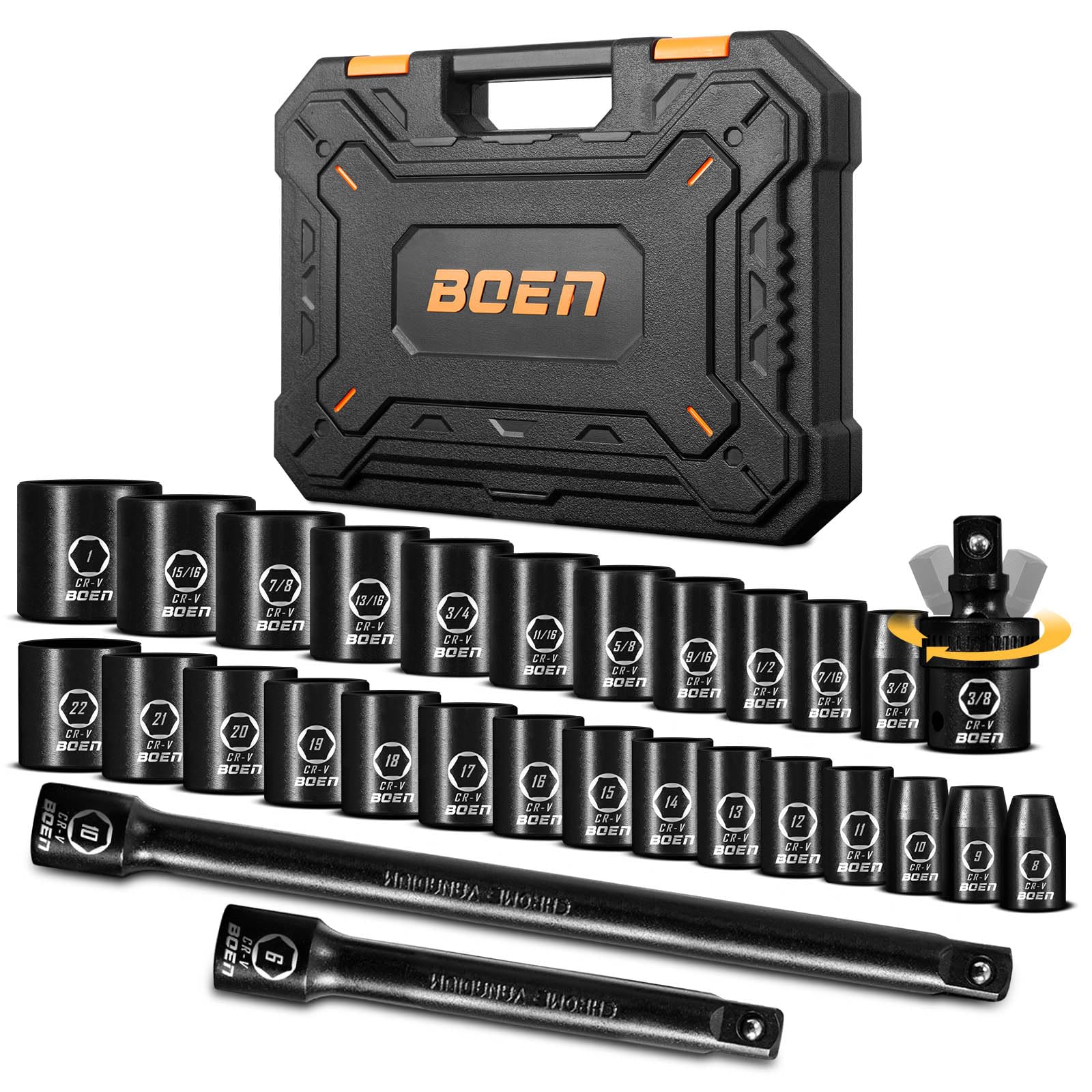 BOENTools 3/8 Drive Impact Sockets Sets - BOEN